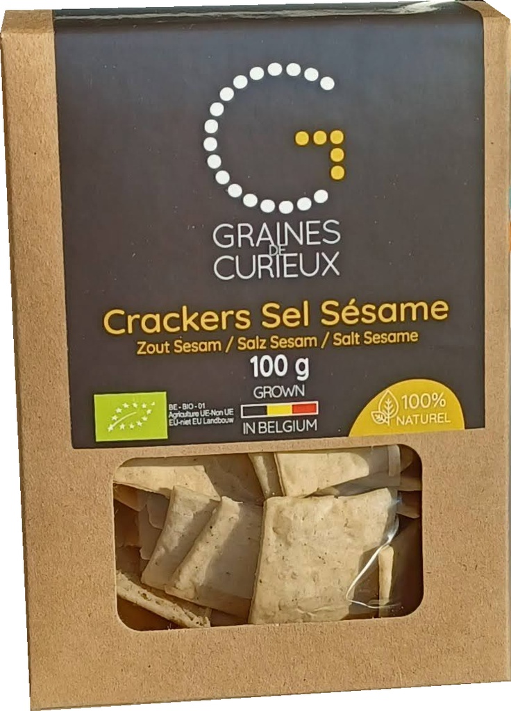 Crackers met sesamzout 100g BIO