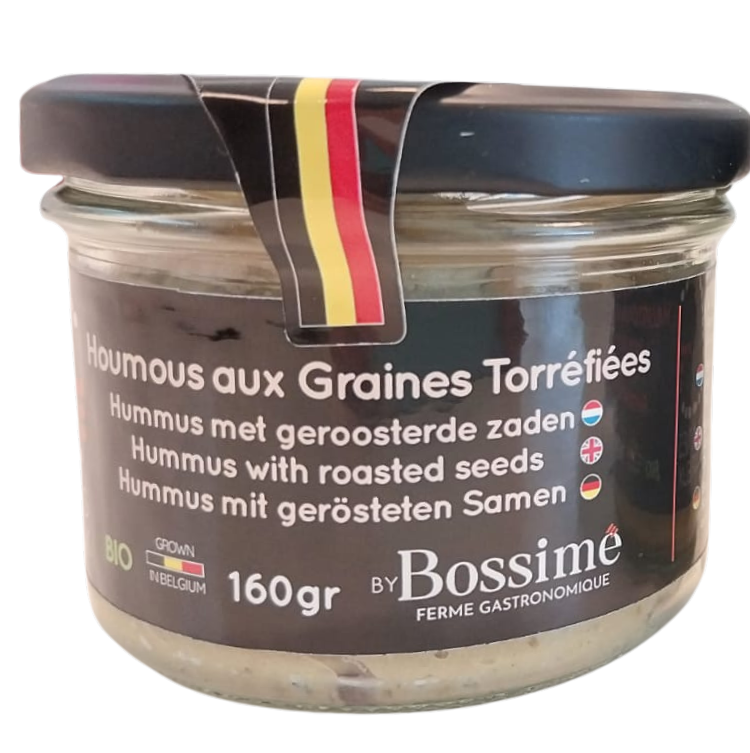 Bocal de 160g de Houmous aux graines torréfiées BIO