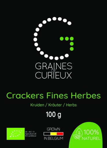 [GDCCRFH8X100G] Doos van 8 X 100 g Bio Kruiden Crackers