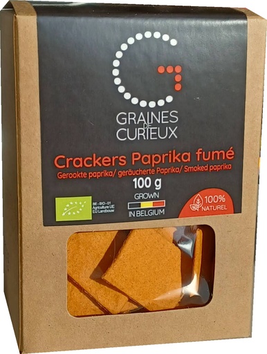 [GDCCRPF100G] Smoked Paprika Crackers 100g BIO